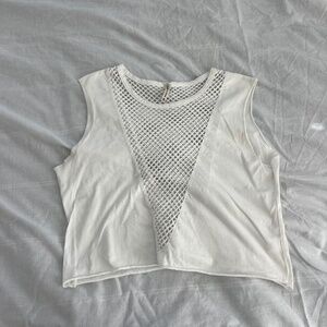 LF Emma & sam open knit crop top